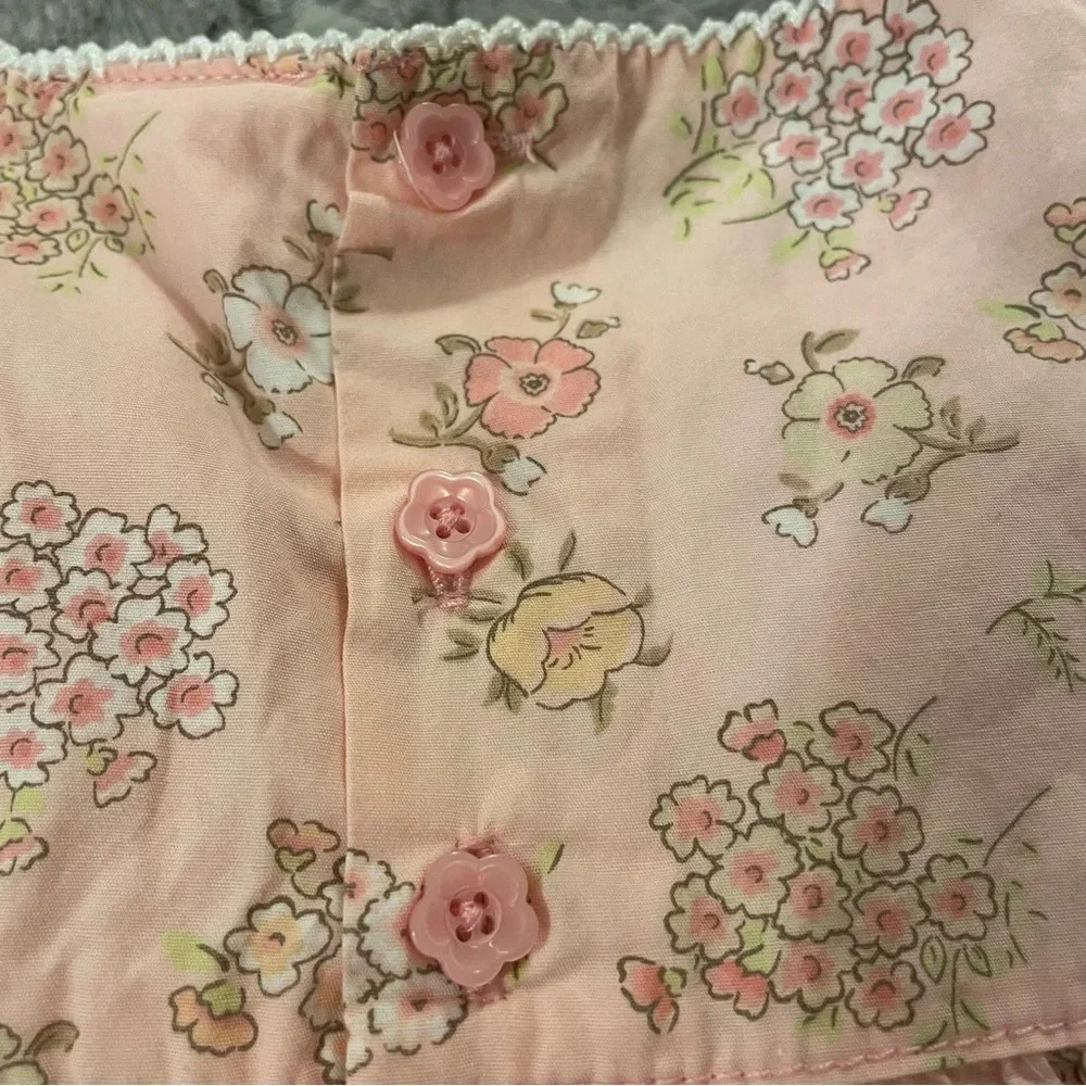 3 Months Genuine Baby by Osh Kosh Pink Floral Dress with Bloomers.